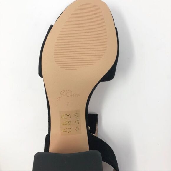 J. Crew Penny Ankle Strap Sandals in Black Suede, Size 8.5 NWT - Picture 8 of 8